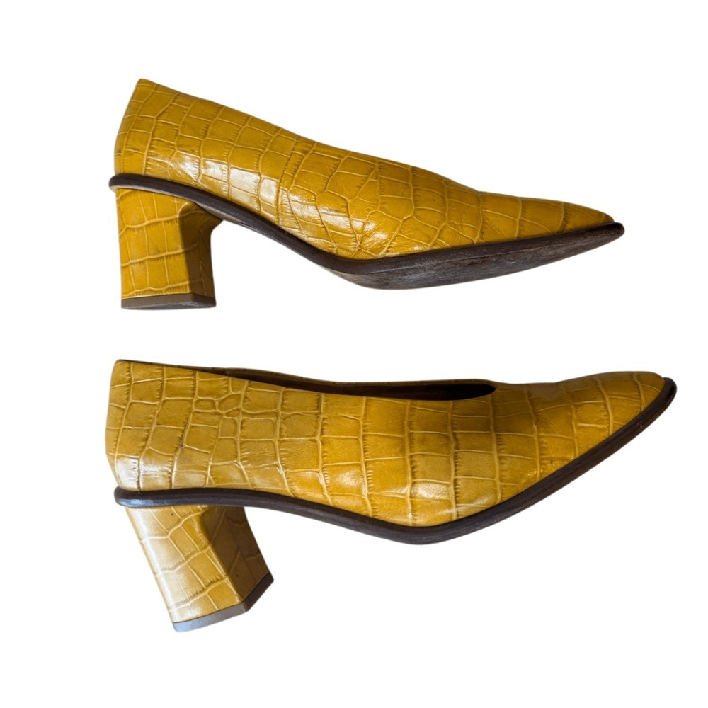 Miista Bernadette Croc Leather Heels Pumps - Picture 5 of 11